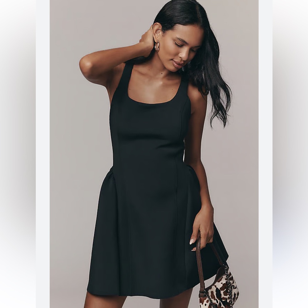 Maeve seamed fit and flare mini dress- NWT